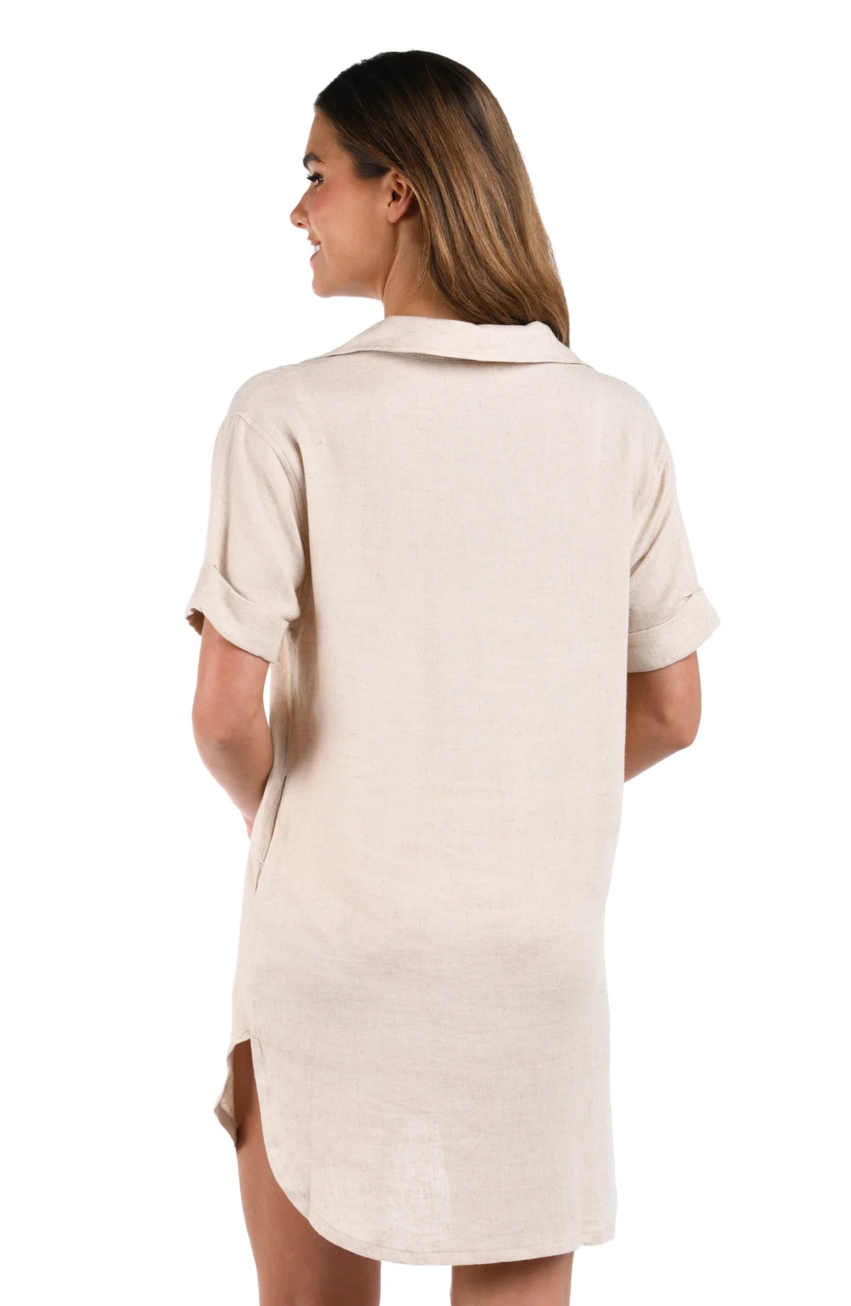 SALE La Blanca Delphine Coast White Bottom Up Cover Up Dress