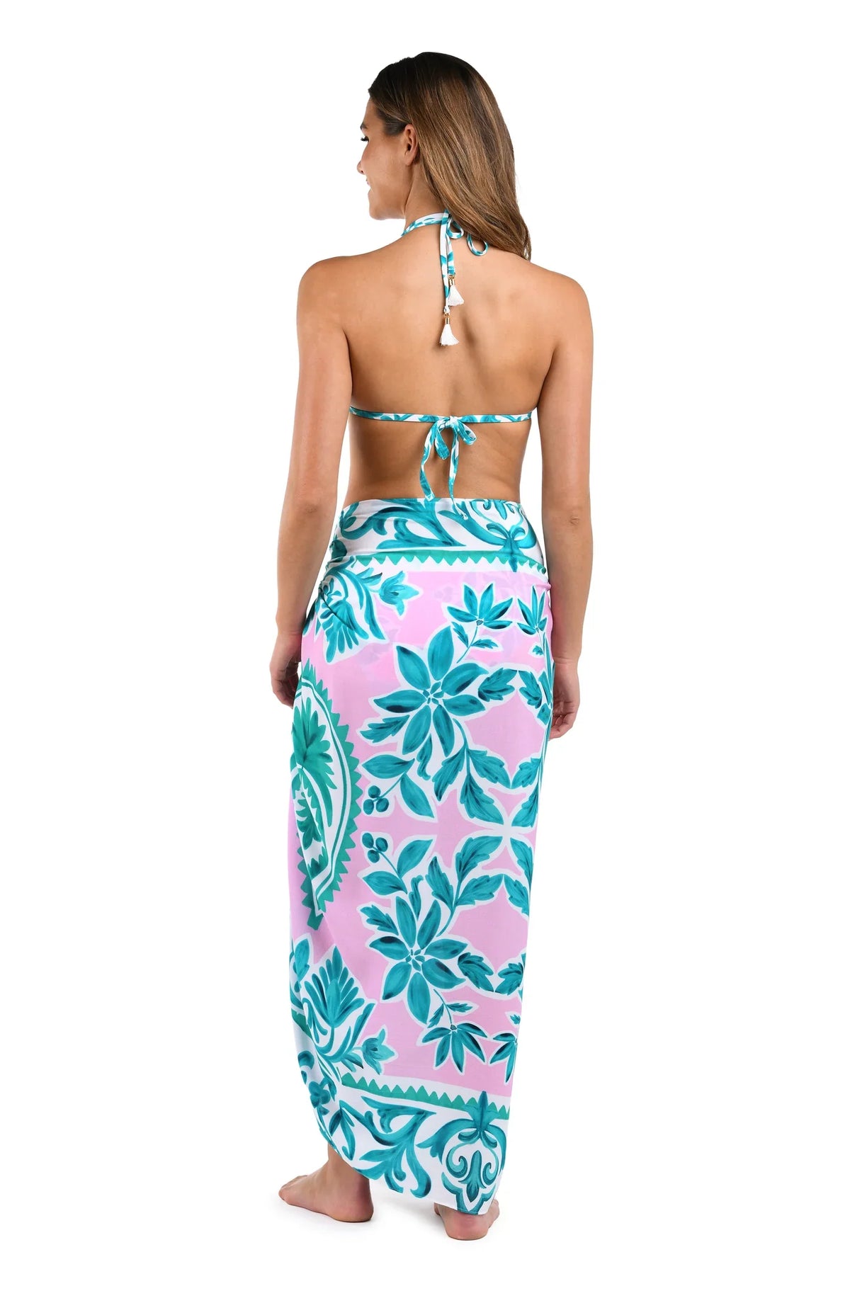 La Blanca Opulent Palm Pareo Wrap