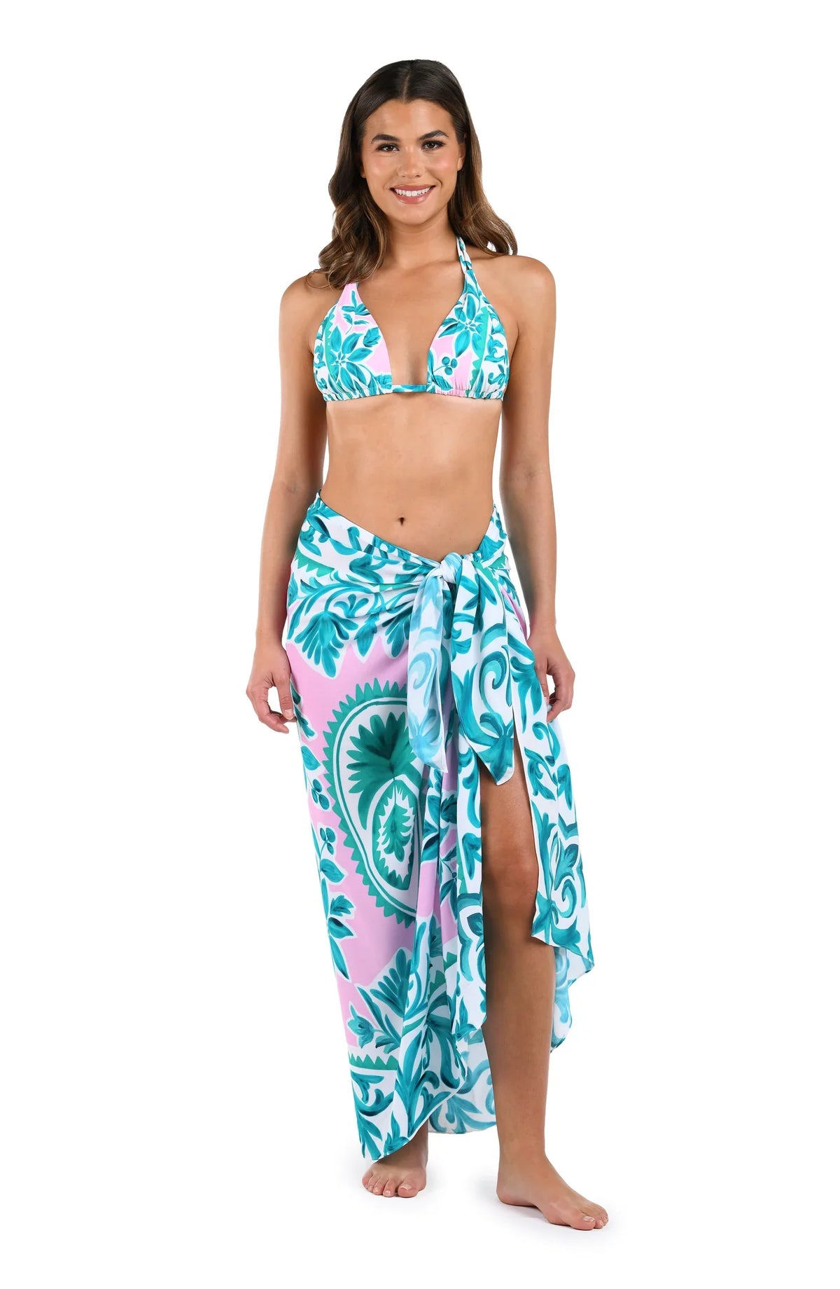 La Blanca Opulent Palm Pareo Wrap