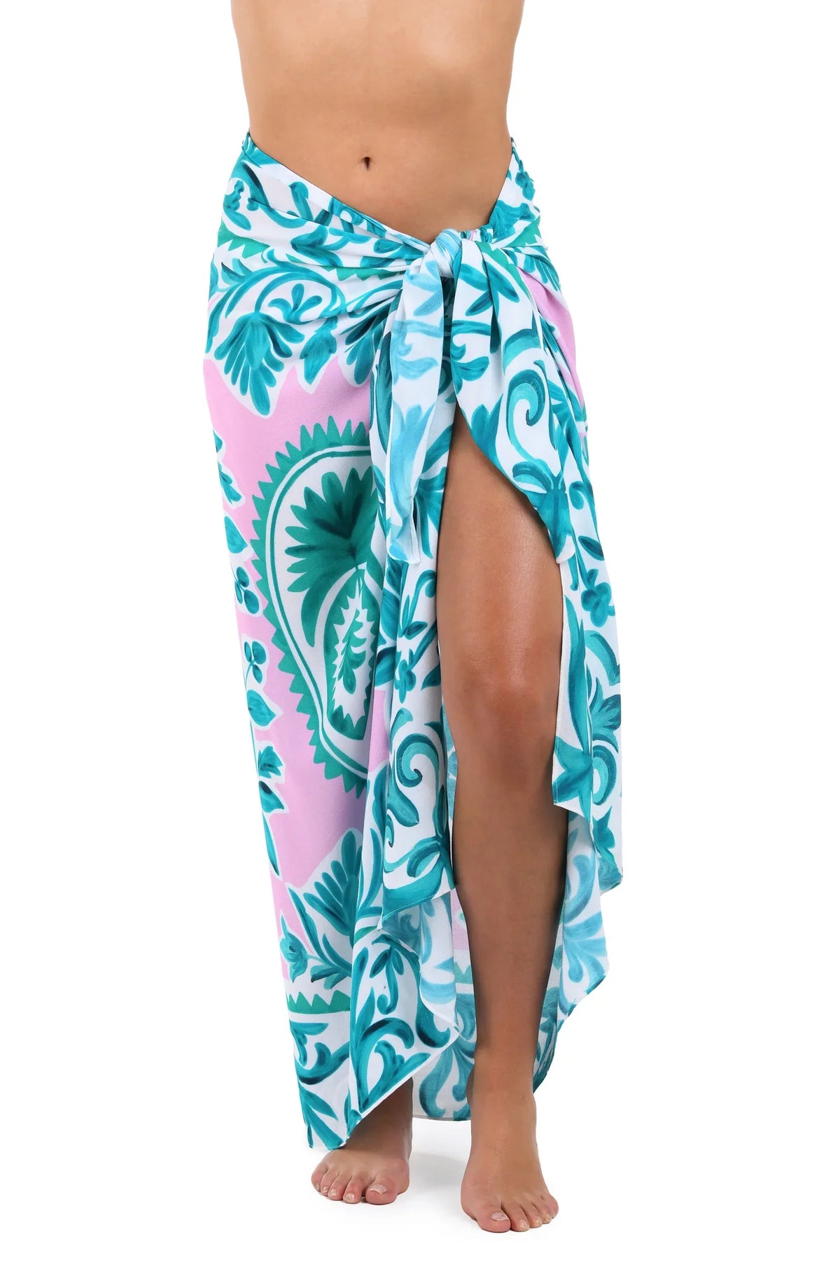 La Blanca Opulent Palm Pareo Wrap