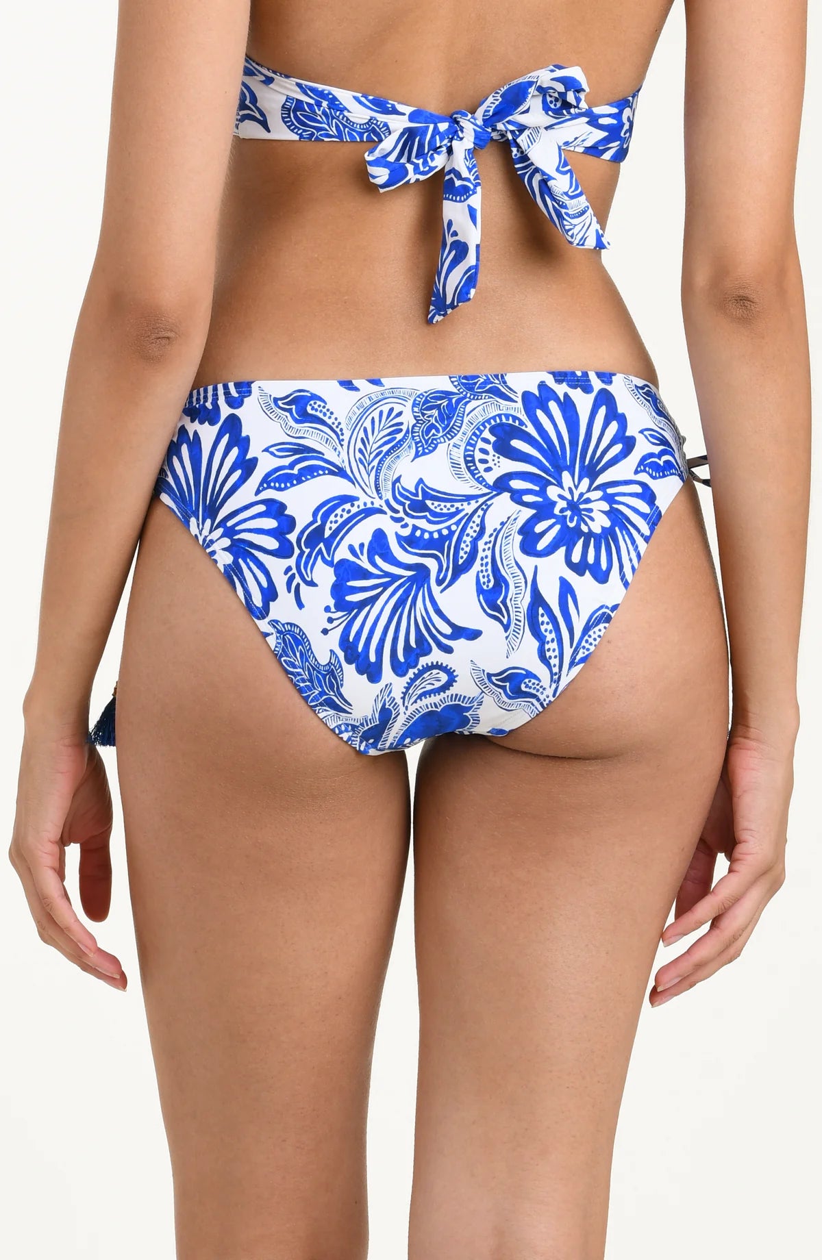 La Blanca Botanical Brocade Lapis Adjustable Loop Hipster Bottom