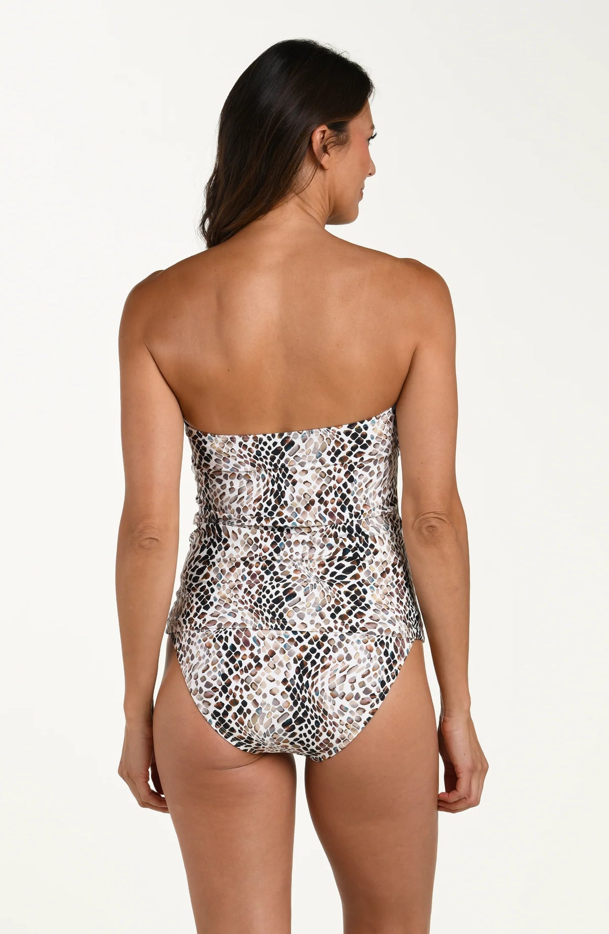 La Blanca Wild Whispers Twist Bandeau Tankini Top