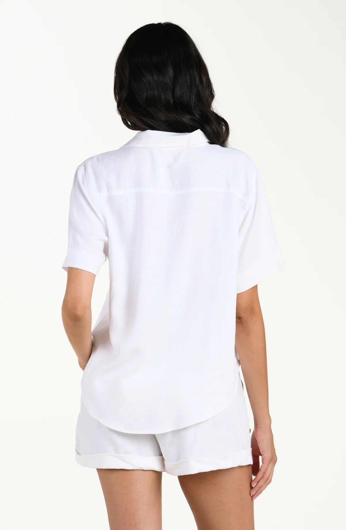 La Blanca Delphine Coast White Botton Up Shirt
