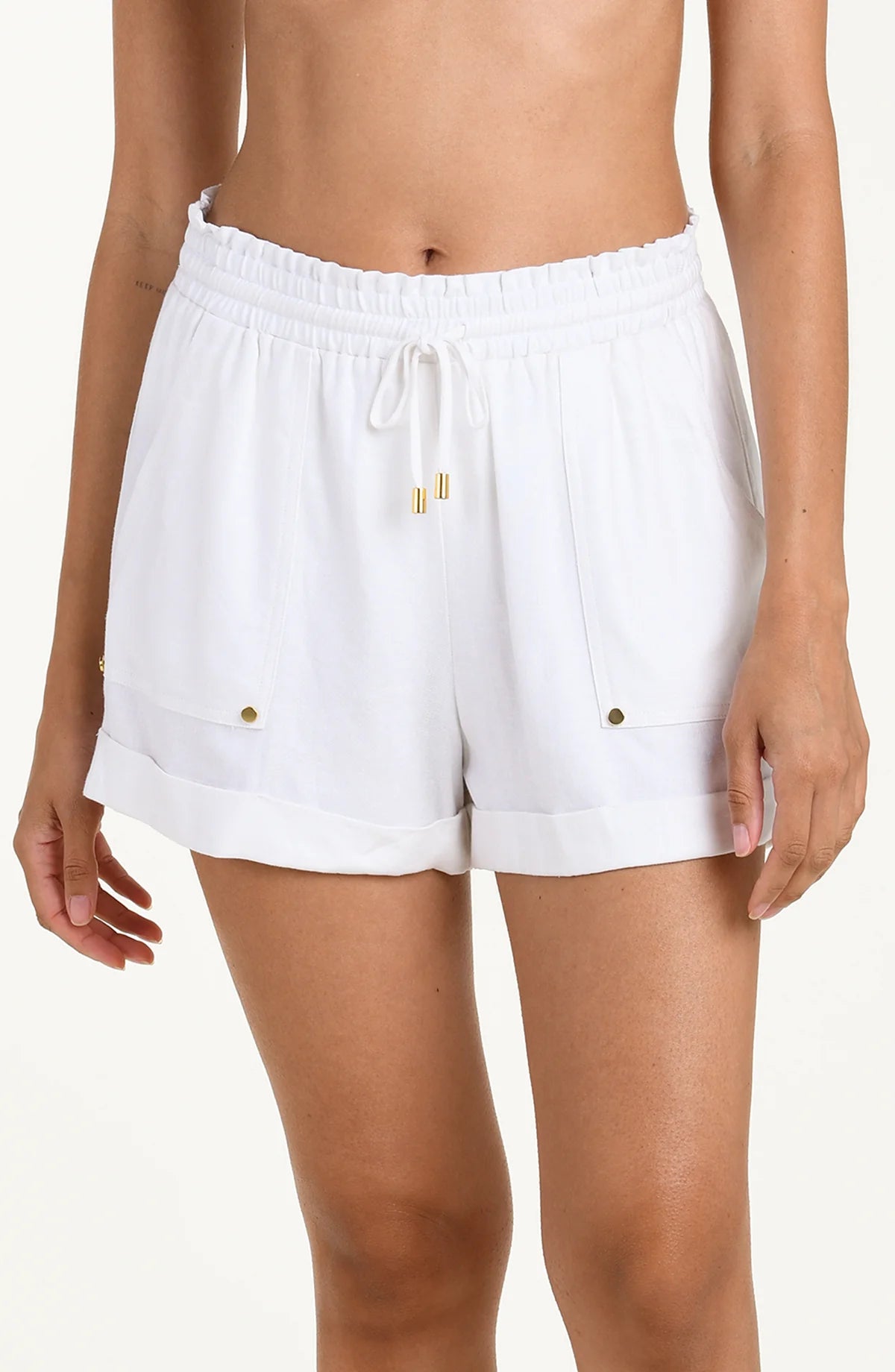 La Blanca Delphine Coast White Beach Short