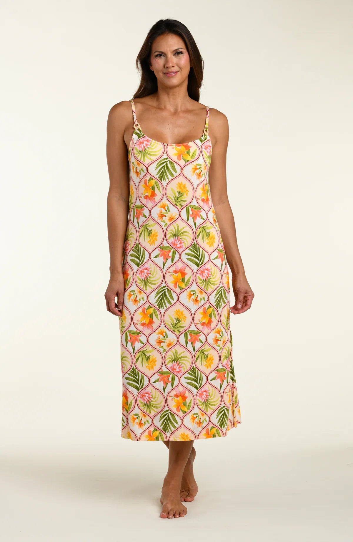La Blanca Palm Nouveau Maxi Tank Dress