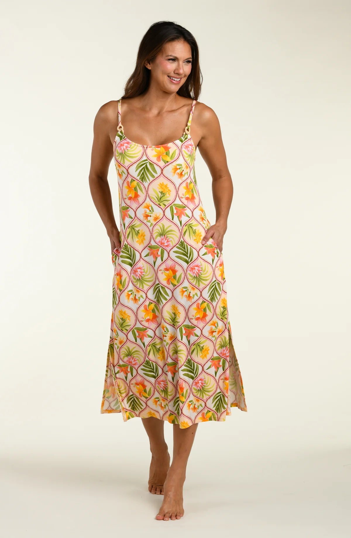 La Blanca Palm Nouveau Maxi Tank Dress