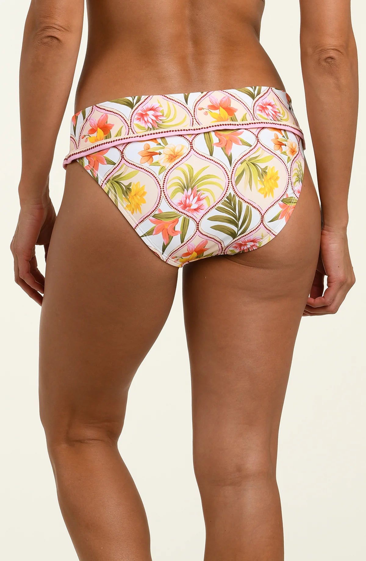 La Blanca Palm Nouveau Ruched Band Hipster Bottom