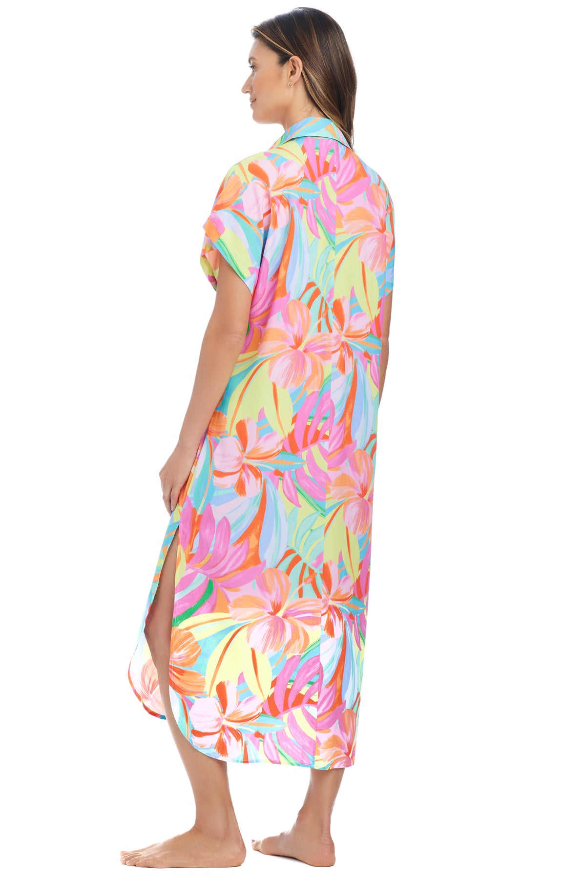 Bleu Rod Beattie Bellissimo Botanica Shirt Dress
