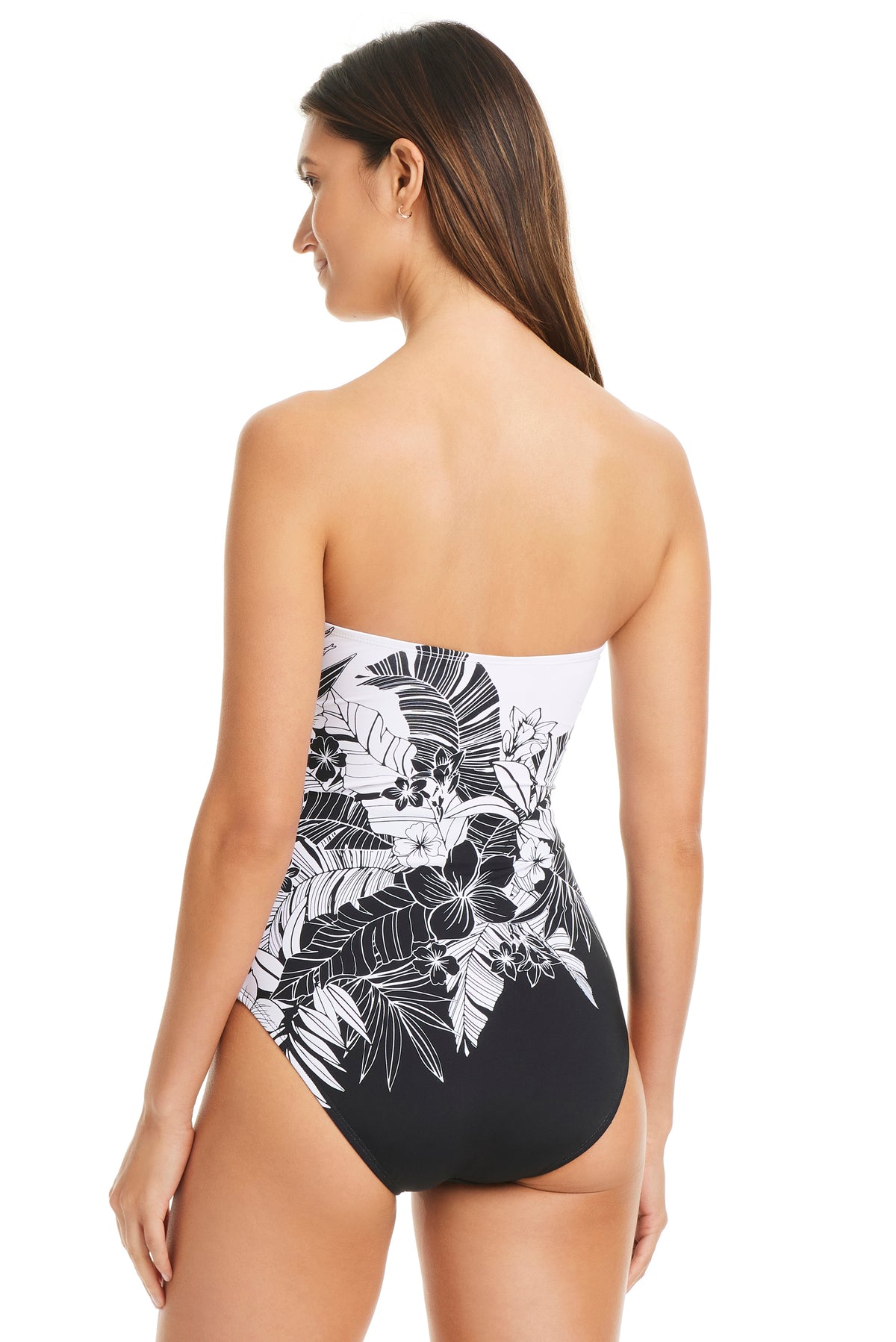 Bleu Rod Beattie Double Duty Shirred Bandeau One Piece