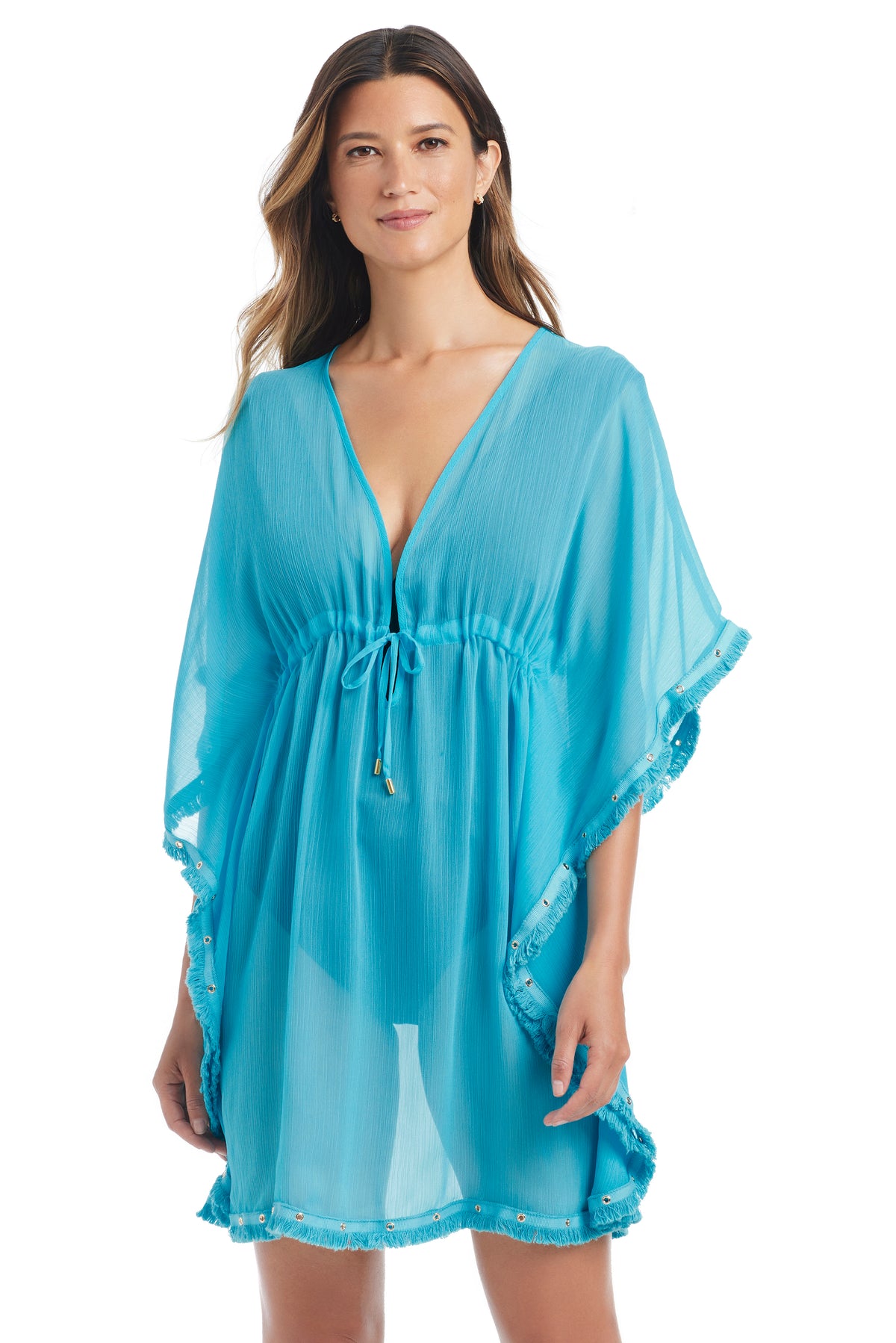 Bleu Rod Beattie Fringe Benefits Waterfall Caftan