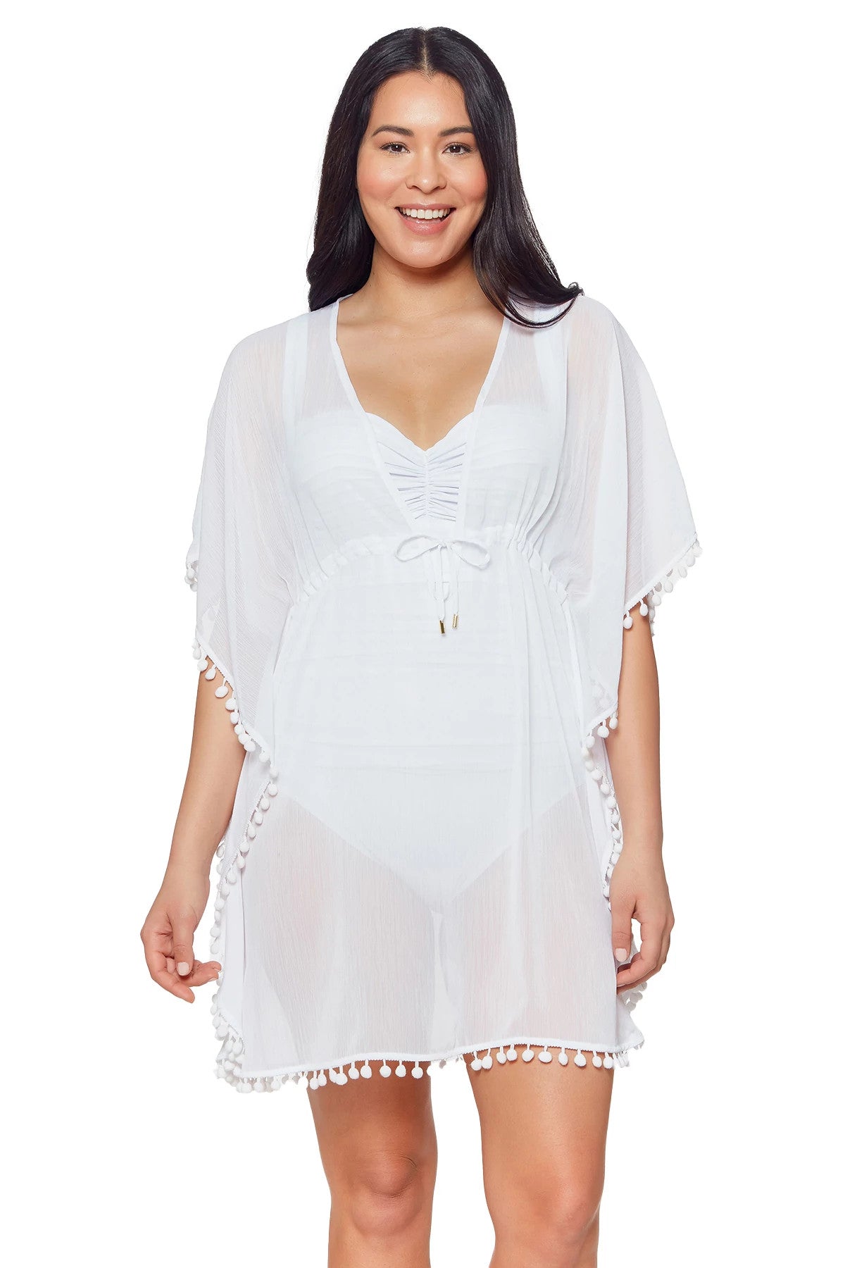 Bleu Rod Beattie Gypset White Caftan