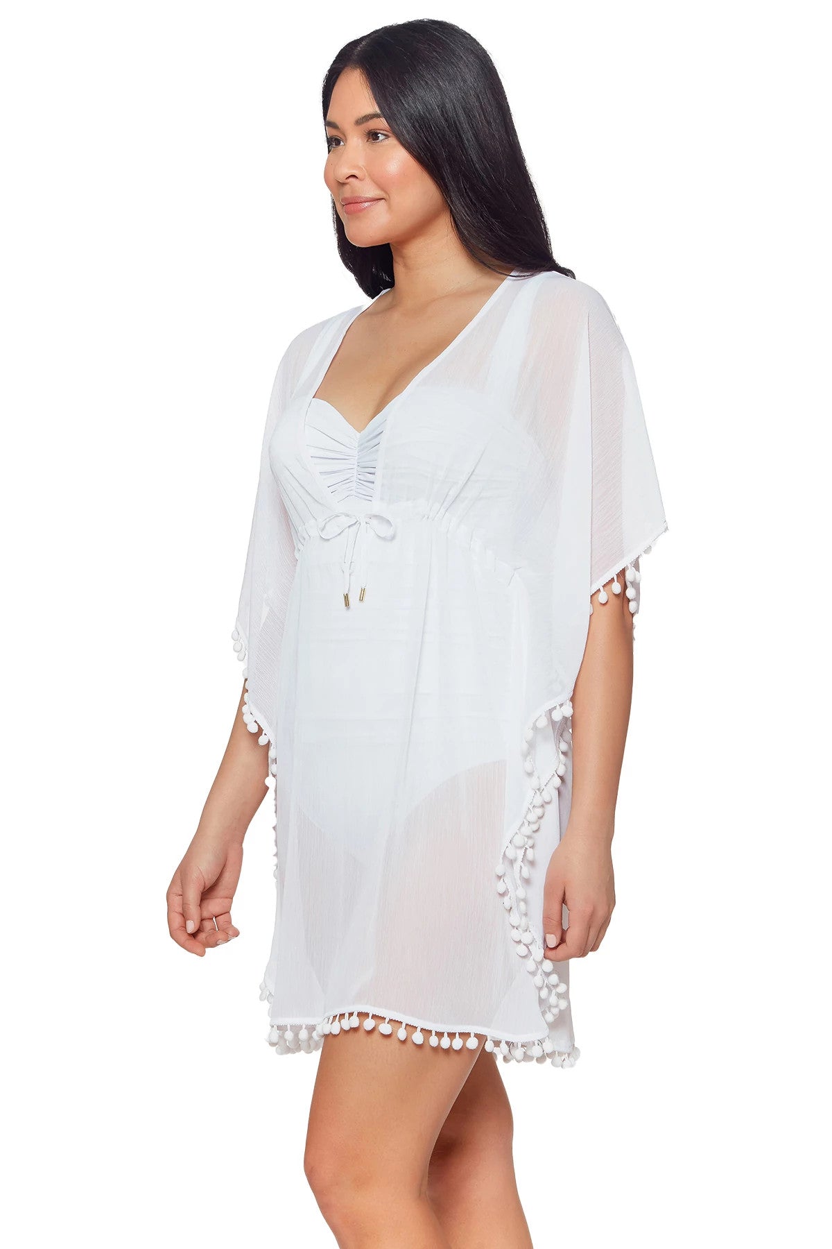 Bleu Rod Beattie Gypset White Caftan