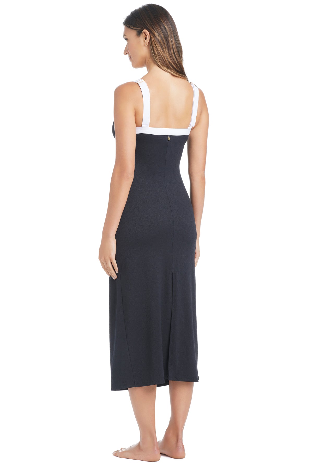 Bleu Rod Beattie I'm With The Band Square Neck Midi Dress