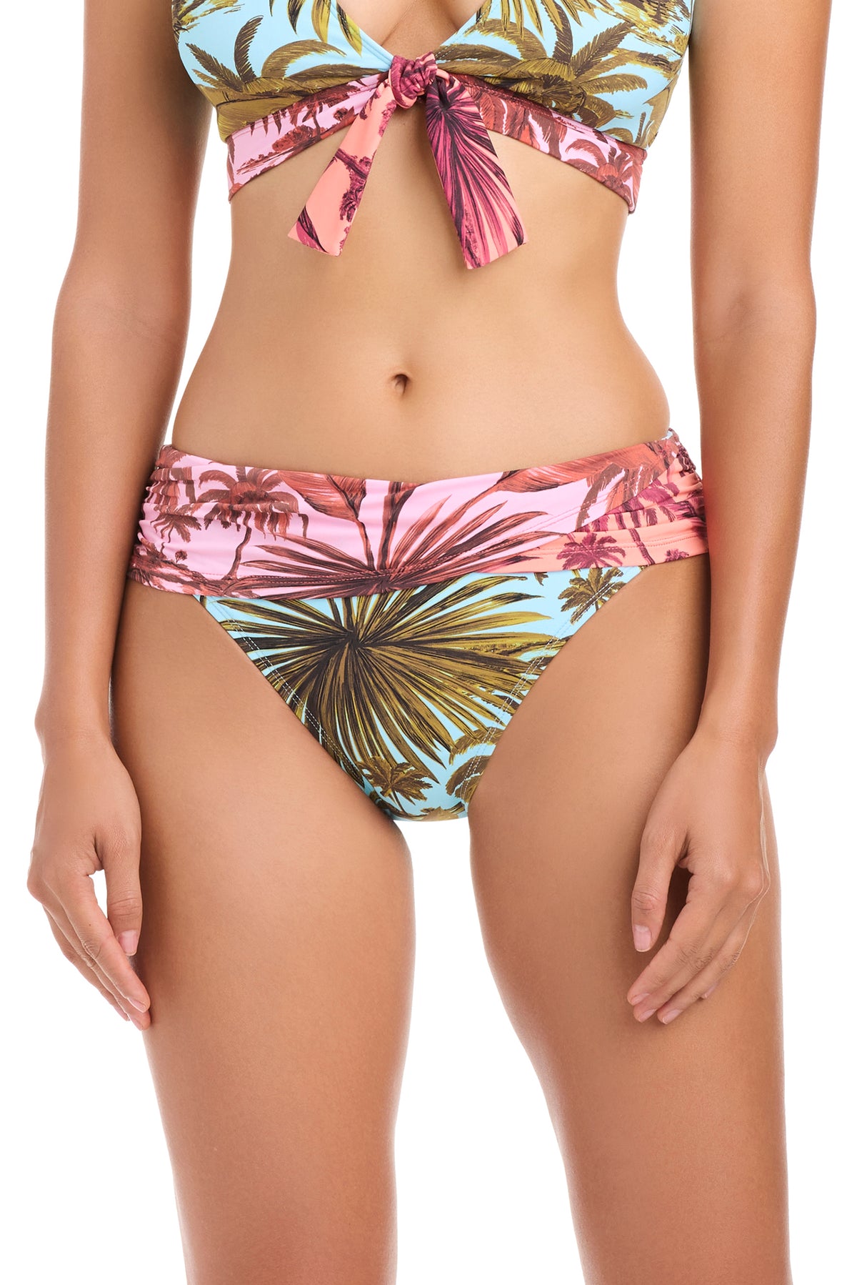 Bleu Rod Beattie White Lotus Sarong Hipster Bottom