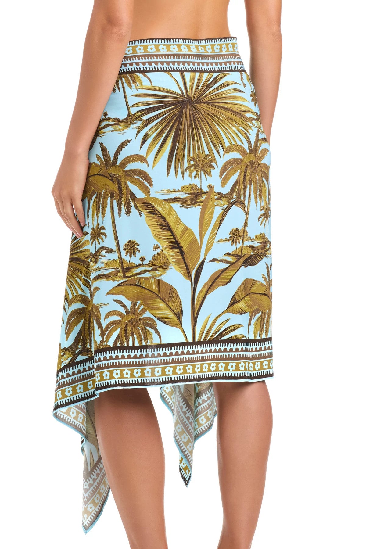 Bleu Rod Beattie White Lotus Sarong