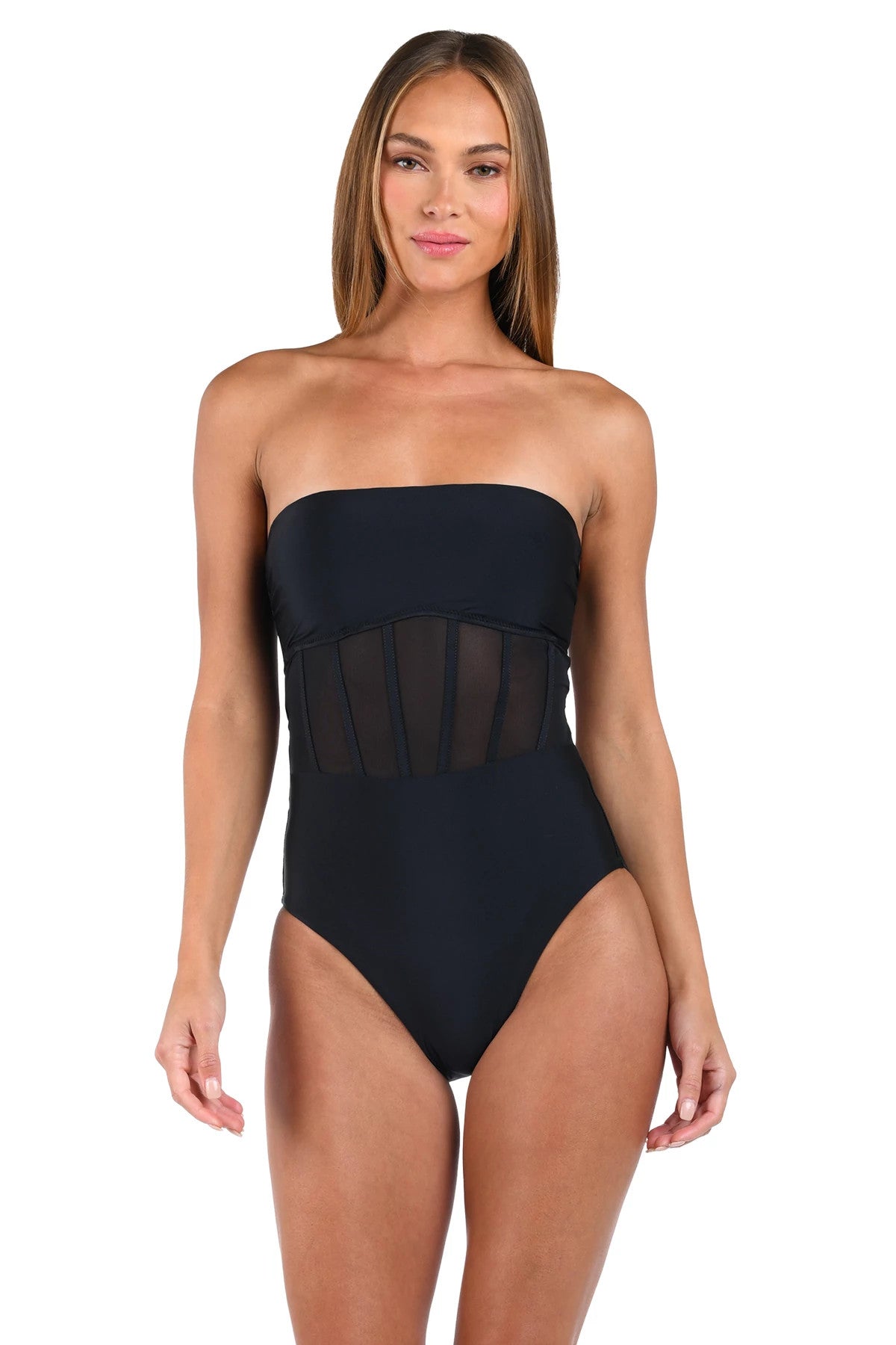 Sunshine 79 Black Bandeau One Piece