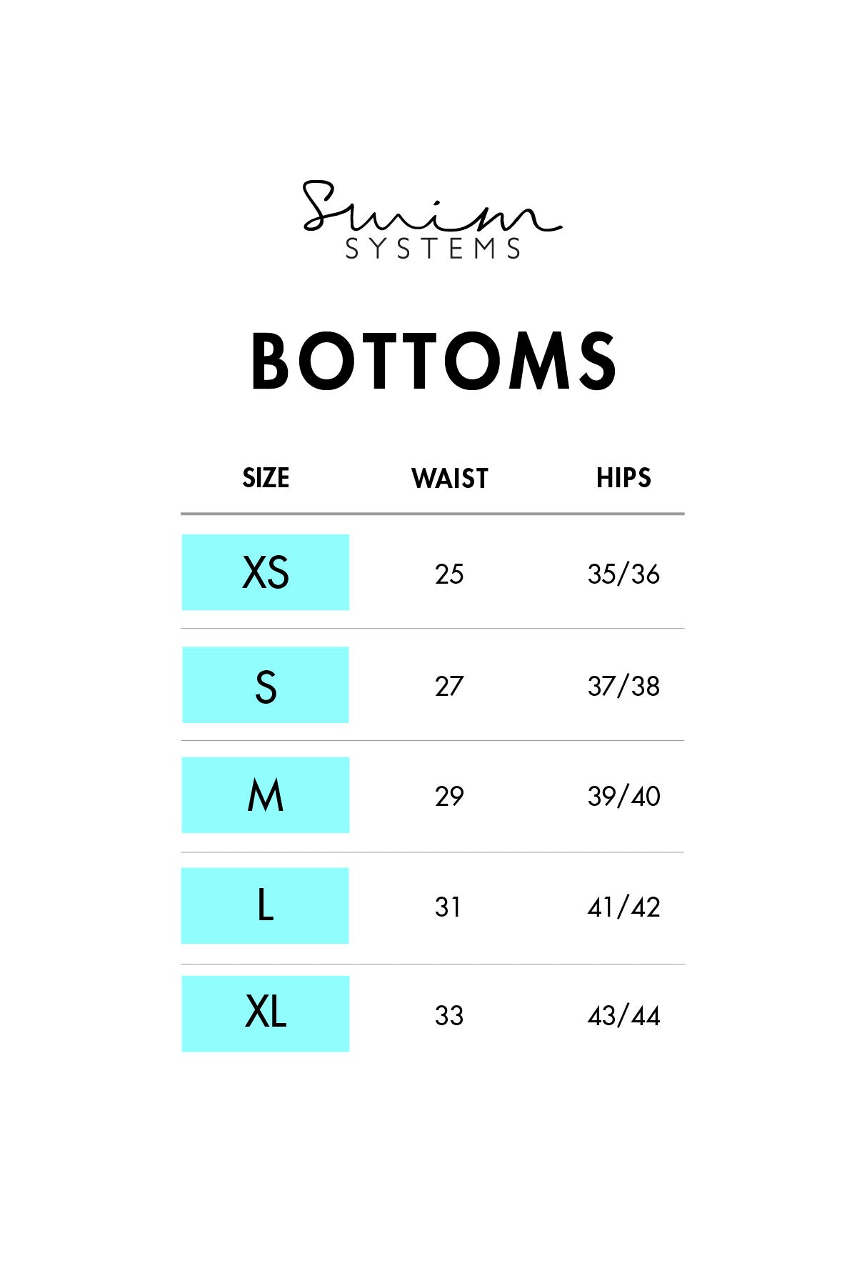 Swim Systems Black Saylor Hipster Bottom