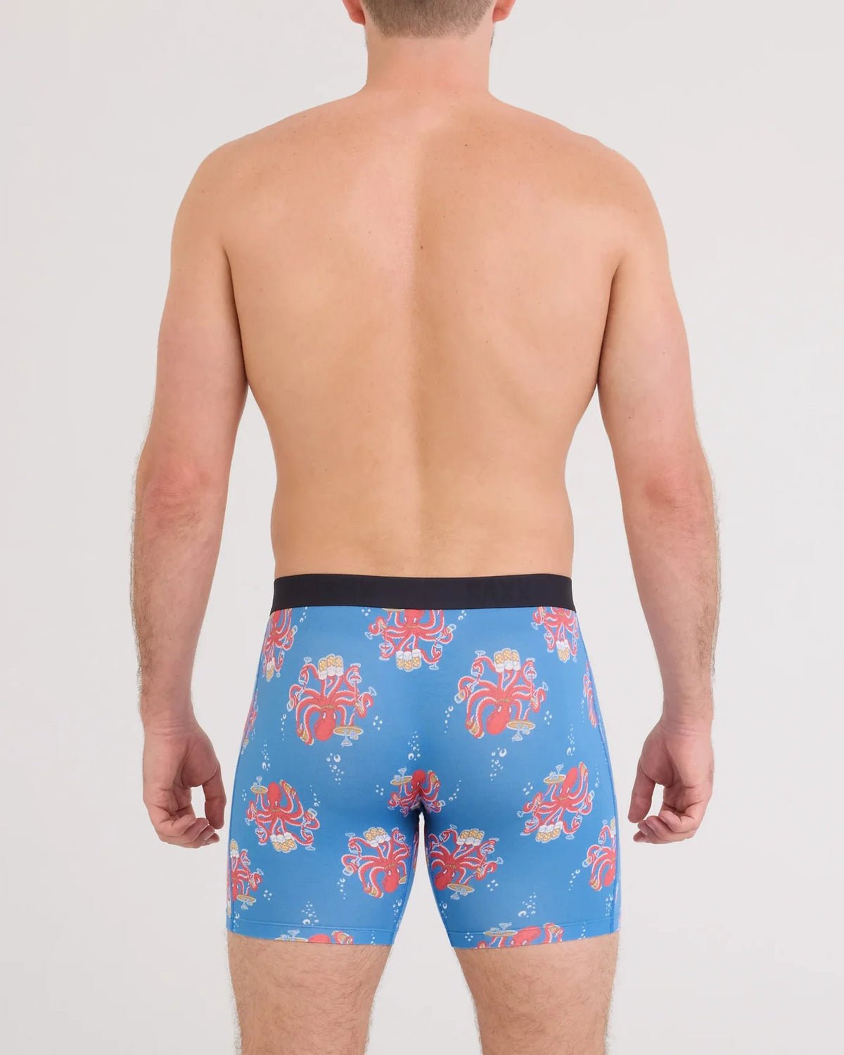 SAXX Underwear Vibe Extra Soft Comfort Boxer Brief Octopus Bartender-Regatta