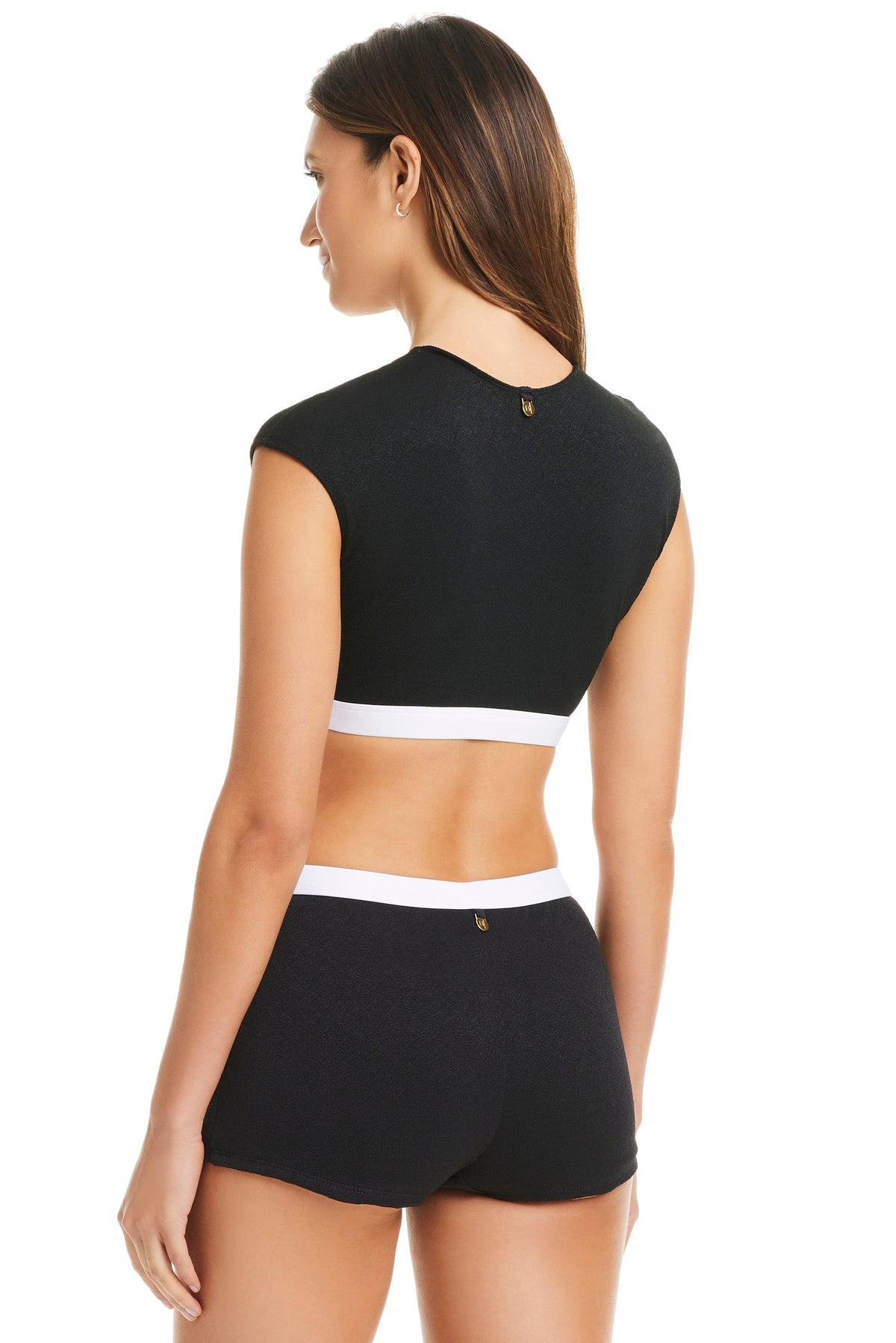 Bleu Rod Beattie I'm With The Band Cap Sleeve Crop Top