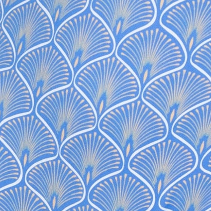 Guria Blue Seashells Cut-Out Halter Top