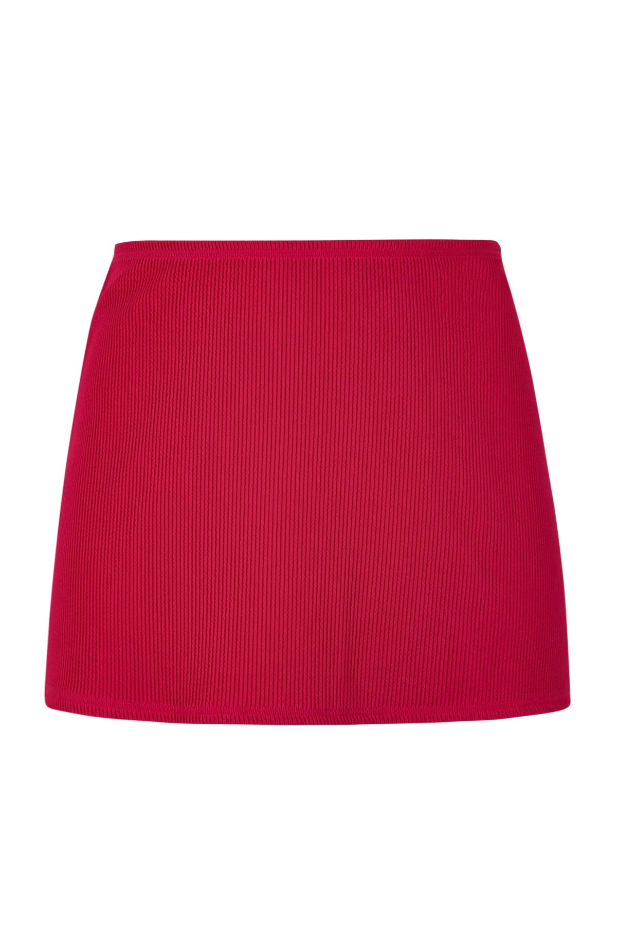 Swim Systems Cherry Pie Rib Bree Mini Skirt Cover-Up