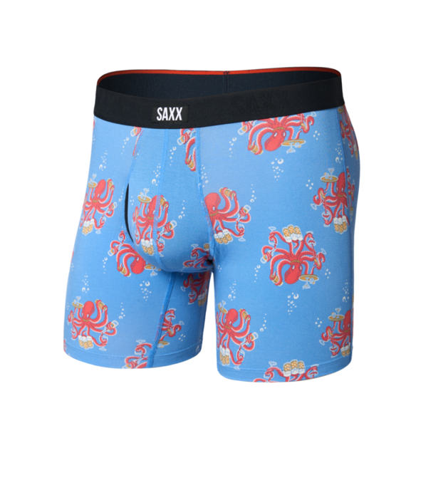 SAXX Underwear Vibe Extra Soft Comfort Boxer Brief Octopus Bartender-Regatta