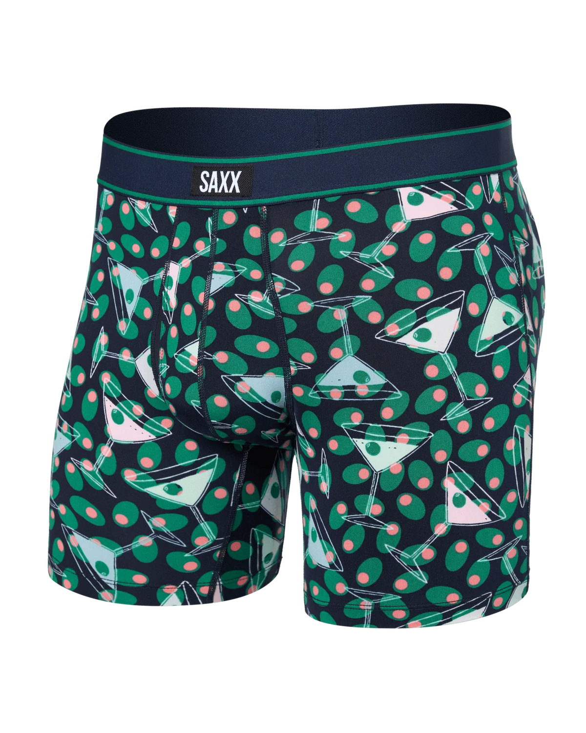 SAXX Underwear Daytripper Comfort Stretch Boxer Brief Martini-Maritime