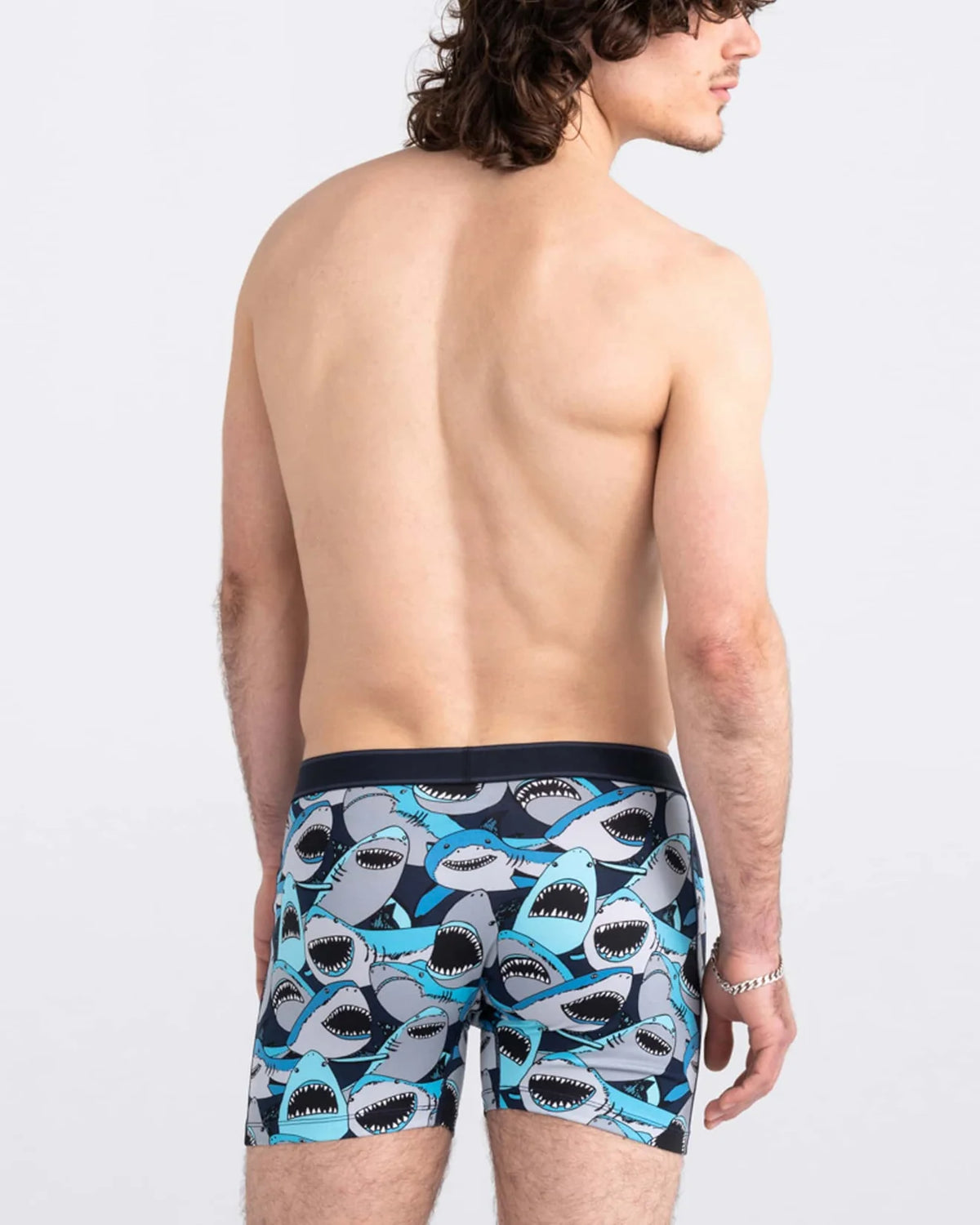 SAXX Underwear Daytripper Comfort Stretch Boxer Brief Shark Tank Camo-Navy