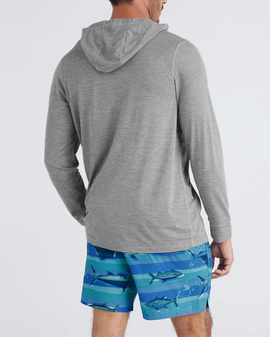 SAXX Swim Oh Buoy 2N1 Volley 7" Fish On-Blue Moon
