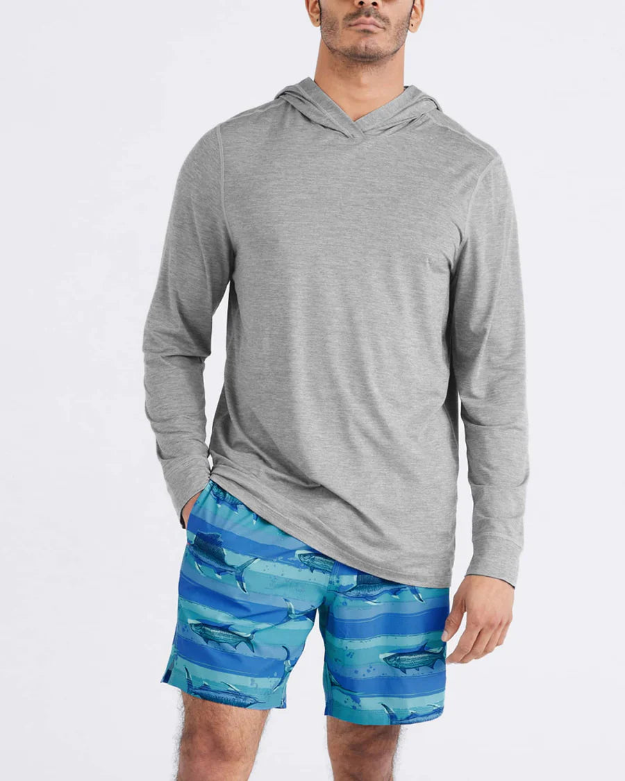 SAXX Swim Oh Buoy 2N1 Volley 7" Fish On-Blue Moon