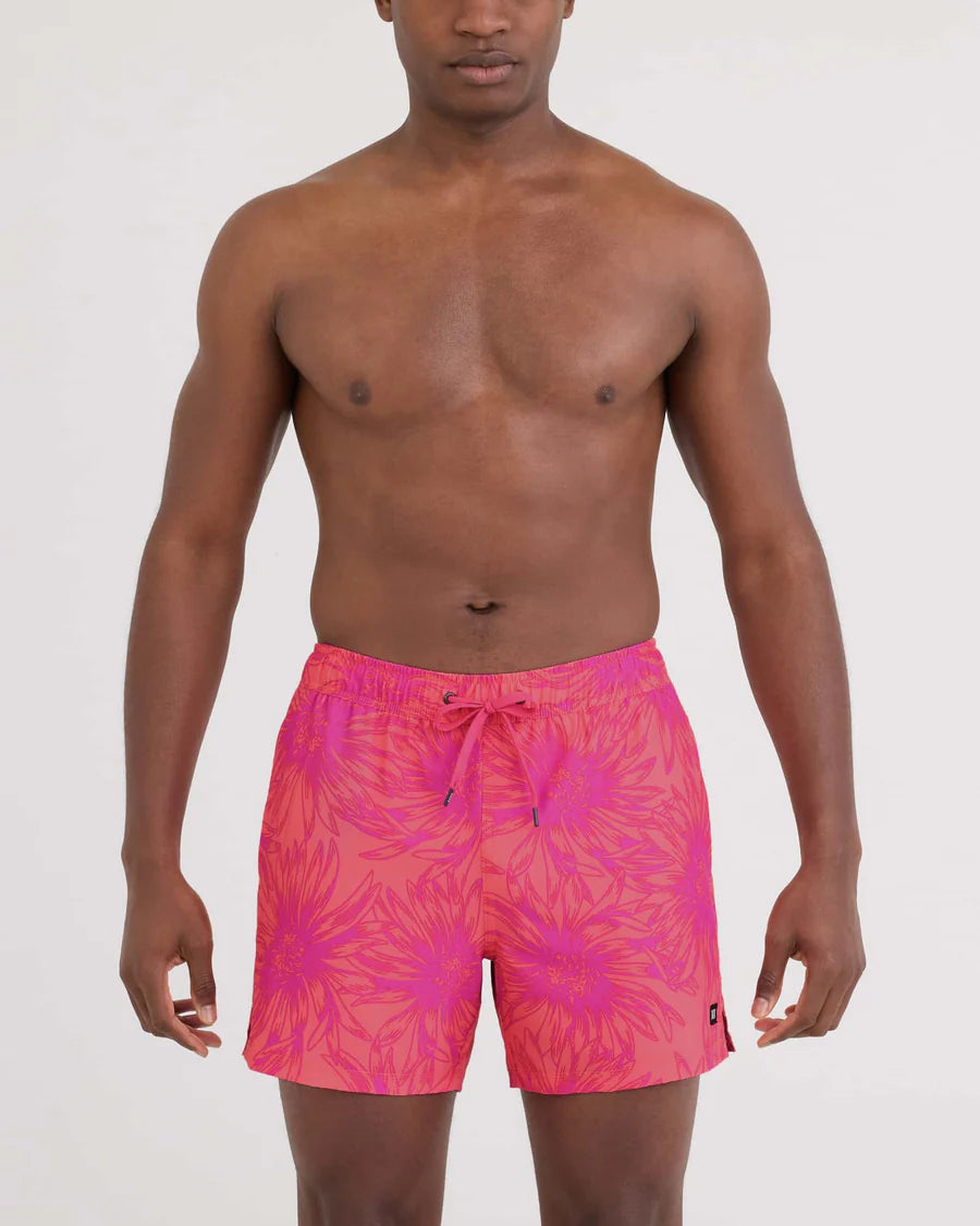 SAXX Swim Oh Buoy 2N1 Volley 5" Big Daisy-Gumball