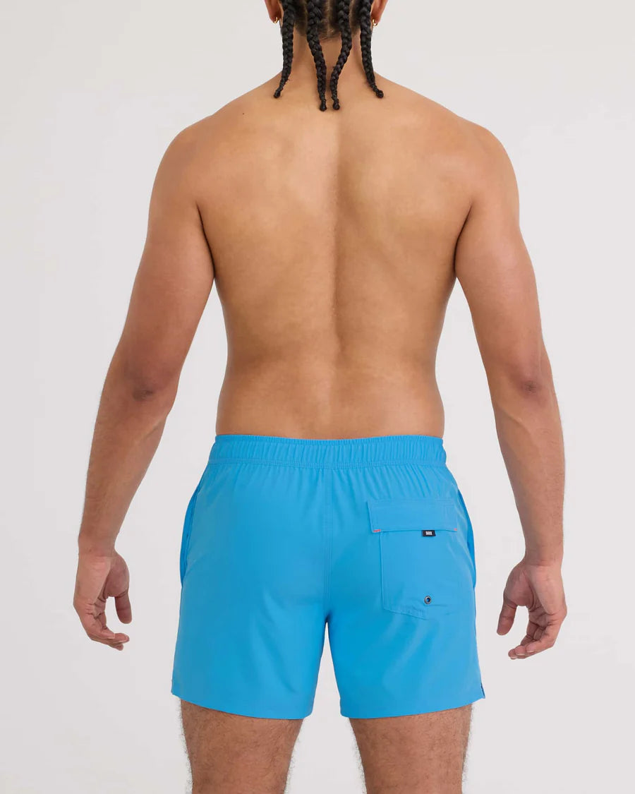 SAXX Swim Oh Buoy 2N1 Volley 5" Tranquil Blue