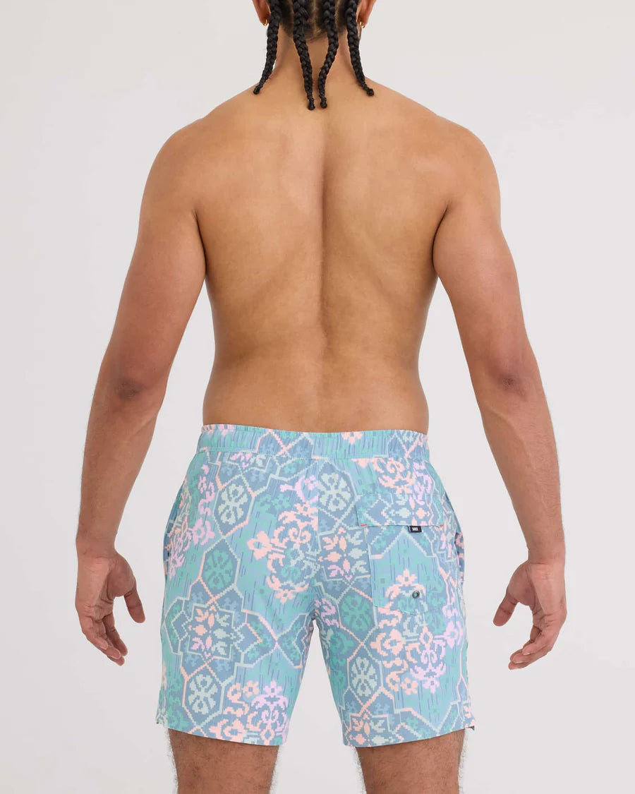 SAXX Swim Oh Buoy 2N1 Volley 7" Arabesque-Multi