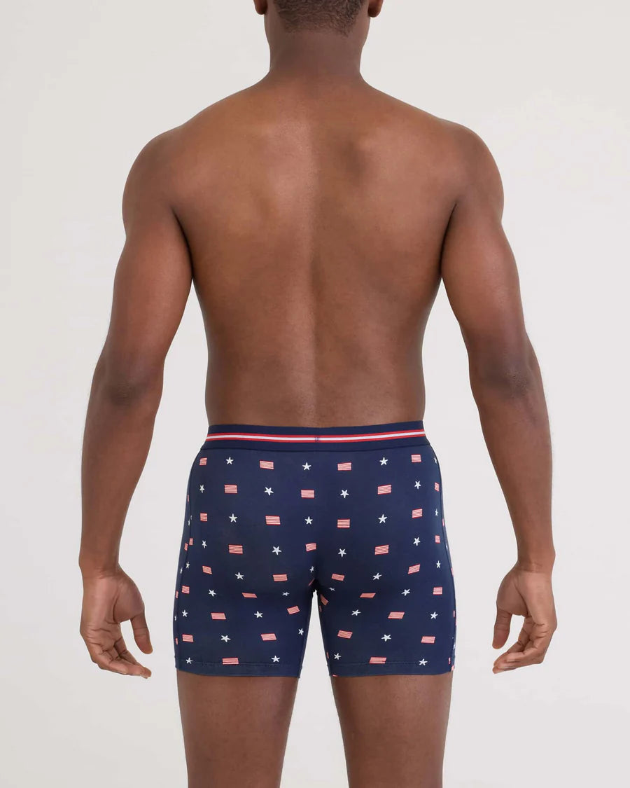 SAXX Underwear Vibe Extra Soft Comfort Boxer Brief USA Signet-Maritime