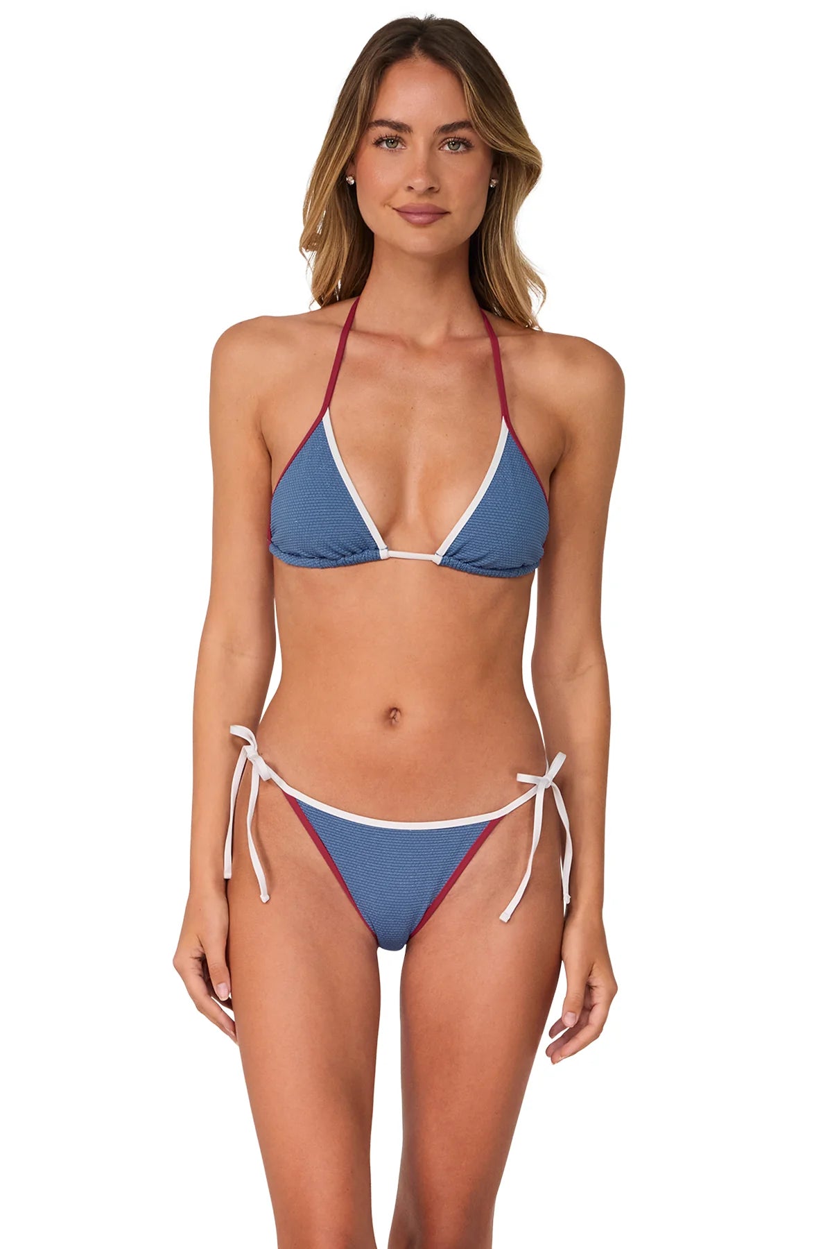 Swim Systems Banner Blue Lurex Kit Tie Side Bottom