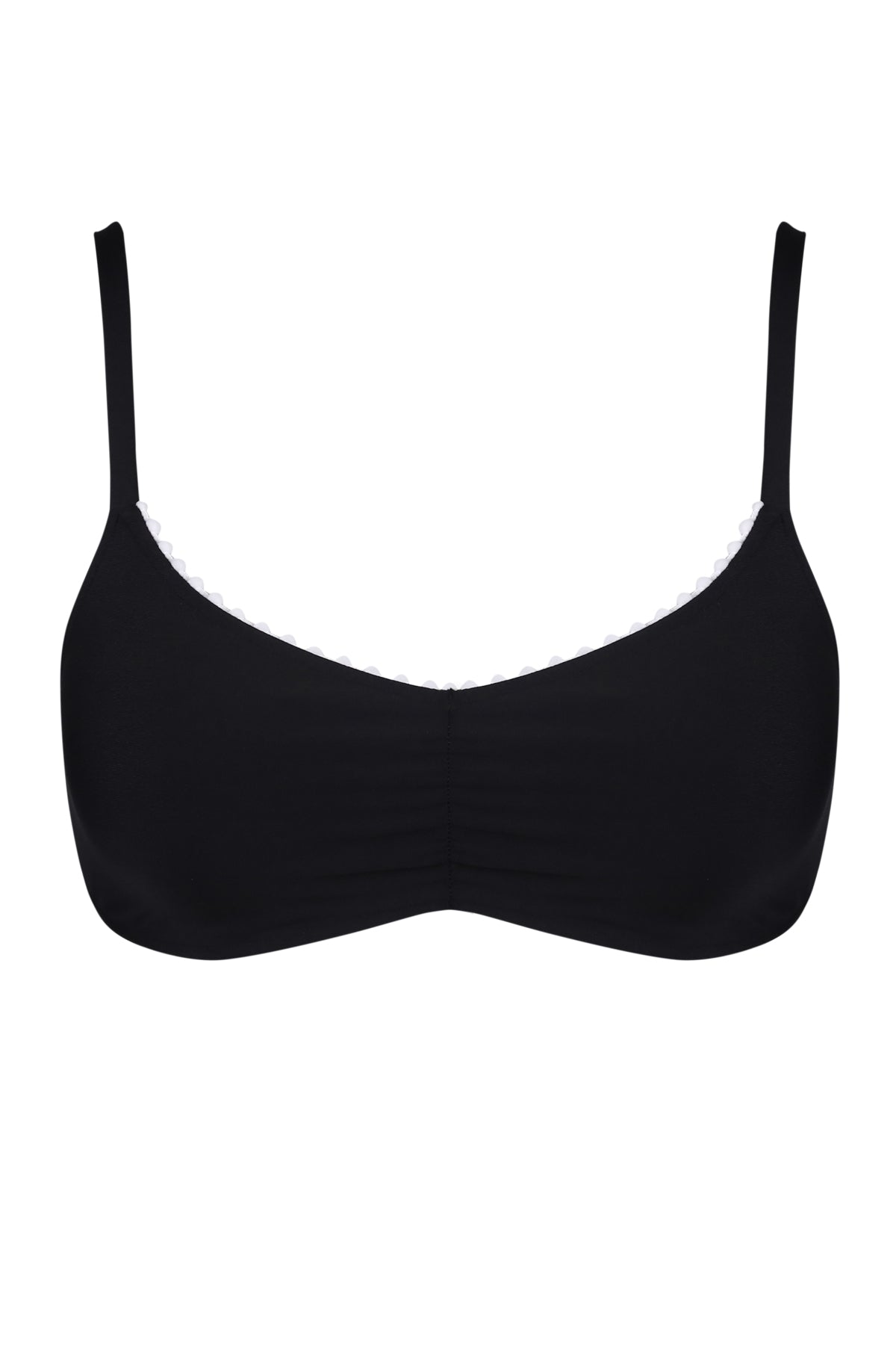 Swim Systems Black Pom Pom Sylvia Bralette Top