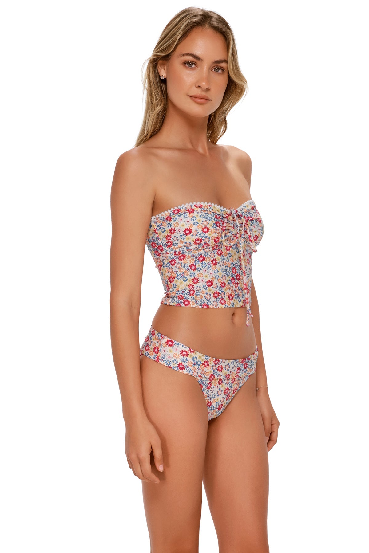 Swim Systems Prairie Petals Pom Pom Dolly Crop Top