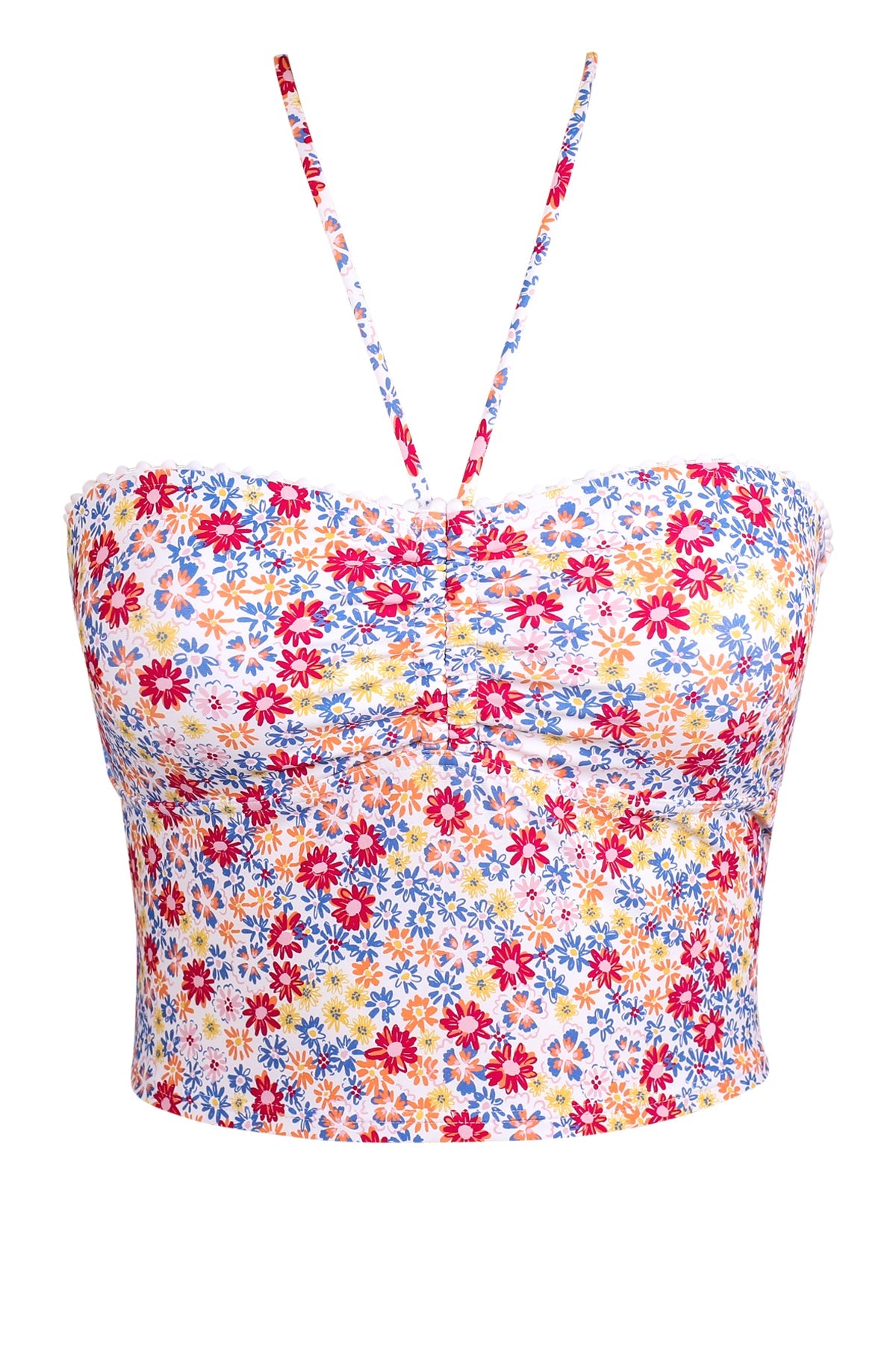 Swim Systems Prairie Petals Pom Pom Dolly Crop Top