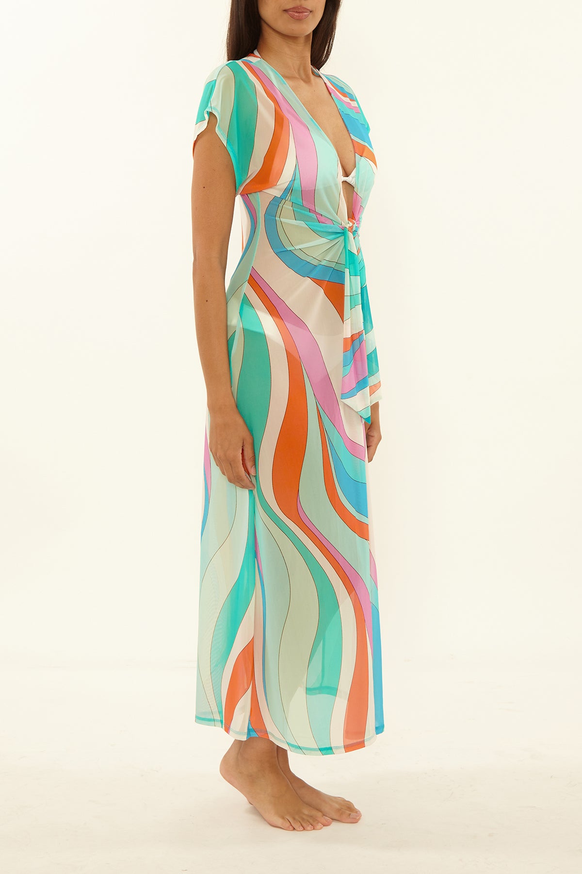 Trina Turk Apollo Mesh Maxi Dress
