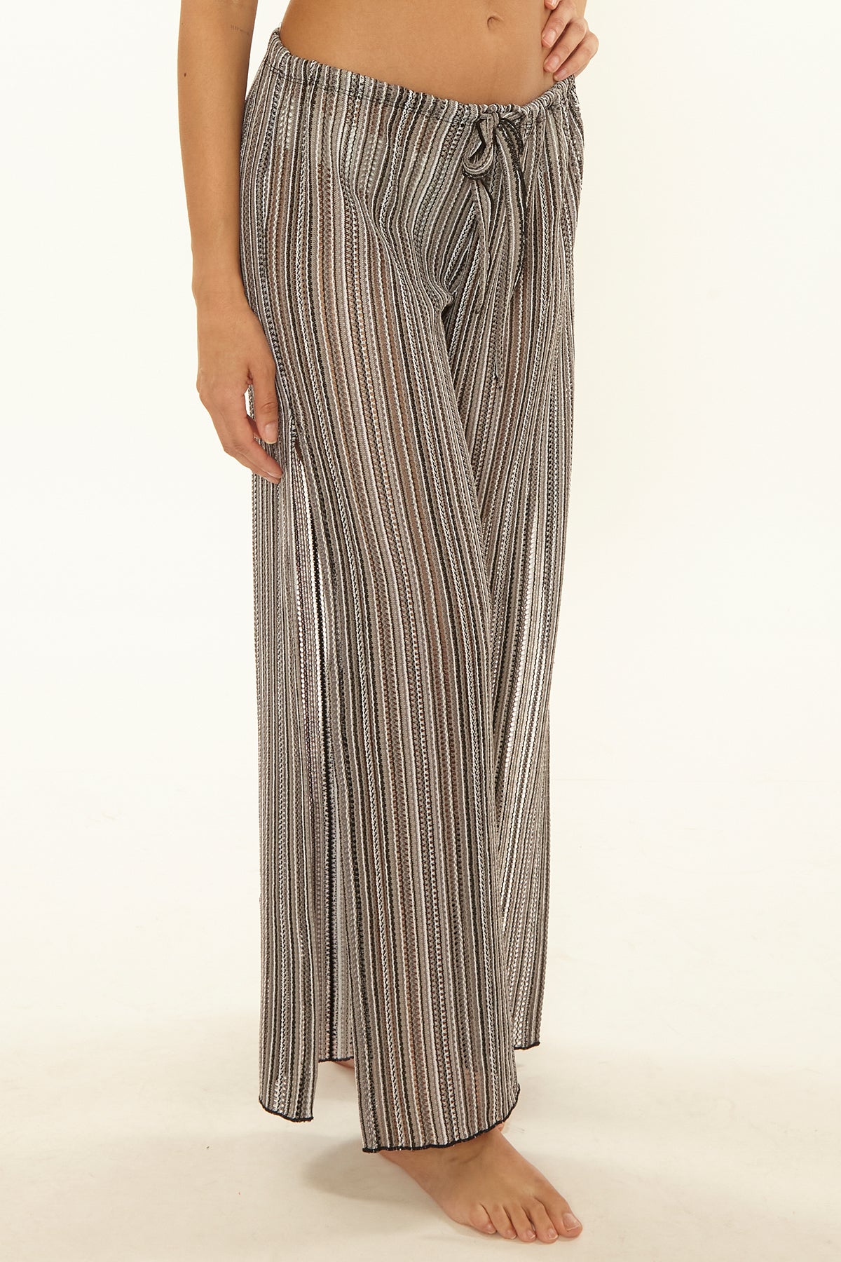 Becca Seaside Black Split Leg Pants