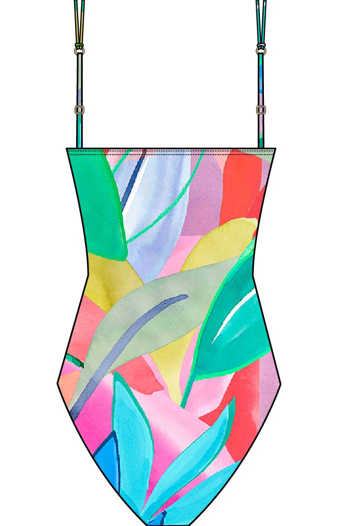 La Blanca Tropi-Flage Lingerie One Piece