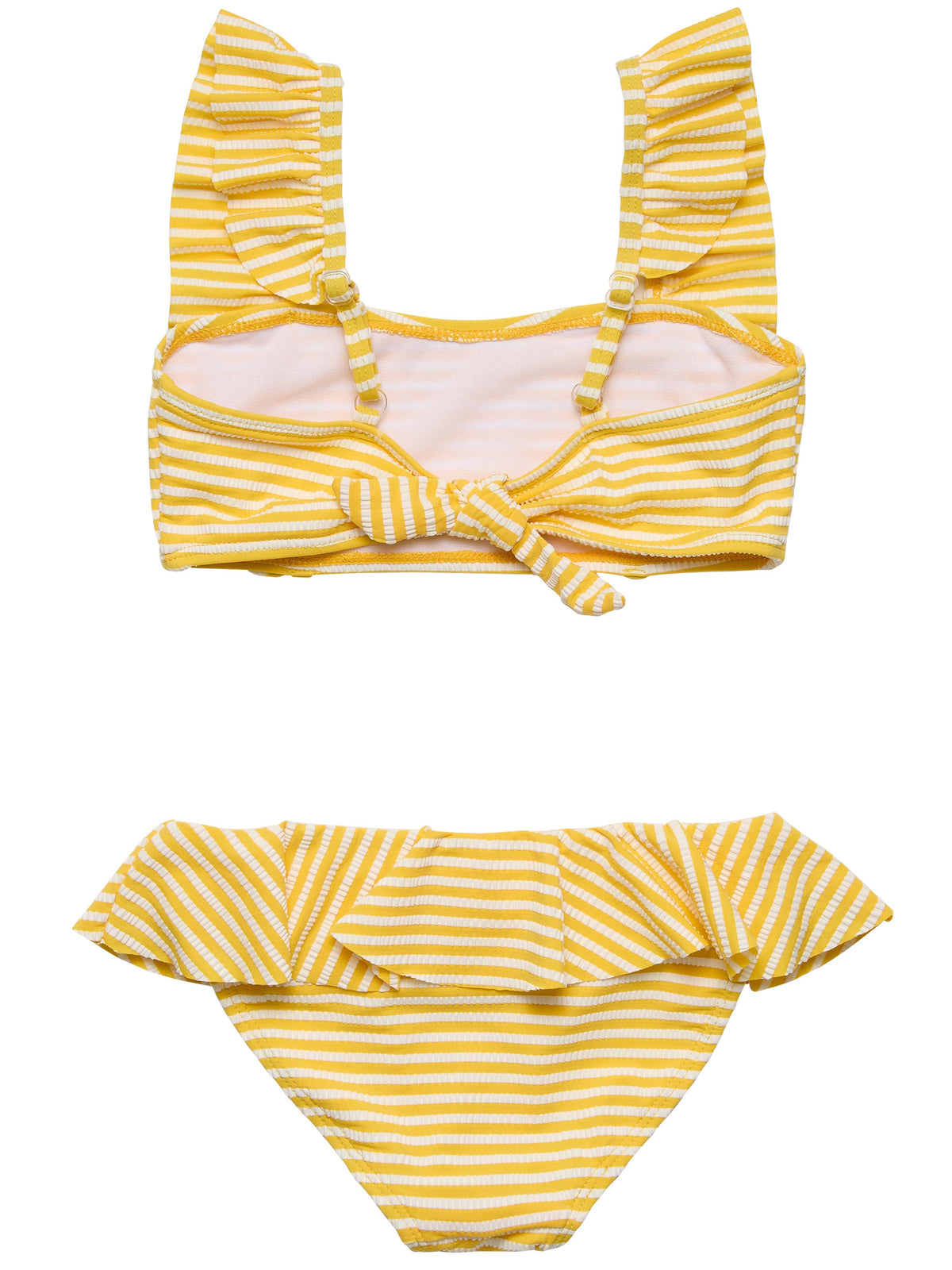 Snapper Rock Sunshine Stripe Frilled Bikini Set