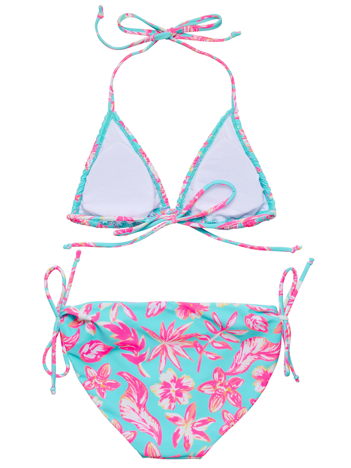 Snapper Rock Tropical Glow Teen Triangle Bikini Set
