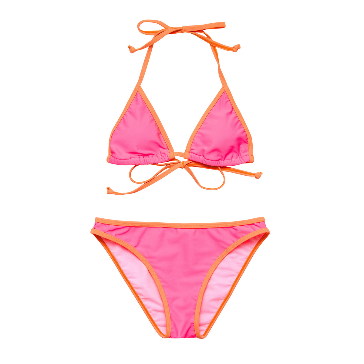 Snapper Rock Sunset Sorbet Teen Triangle Bikini Set