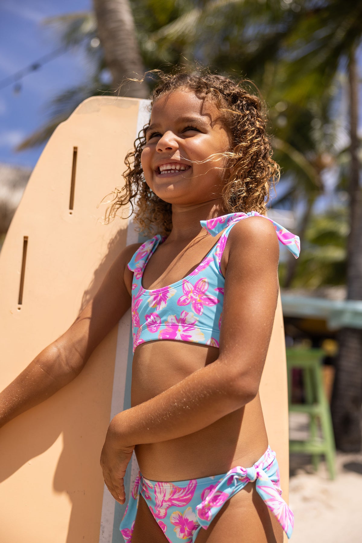 Snapper Rock Tropical Glow Crop Bikini Set