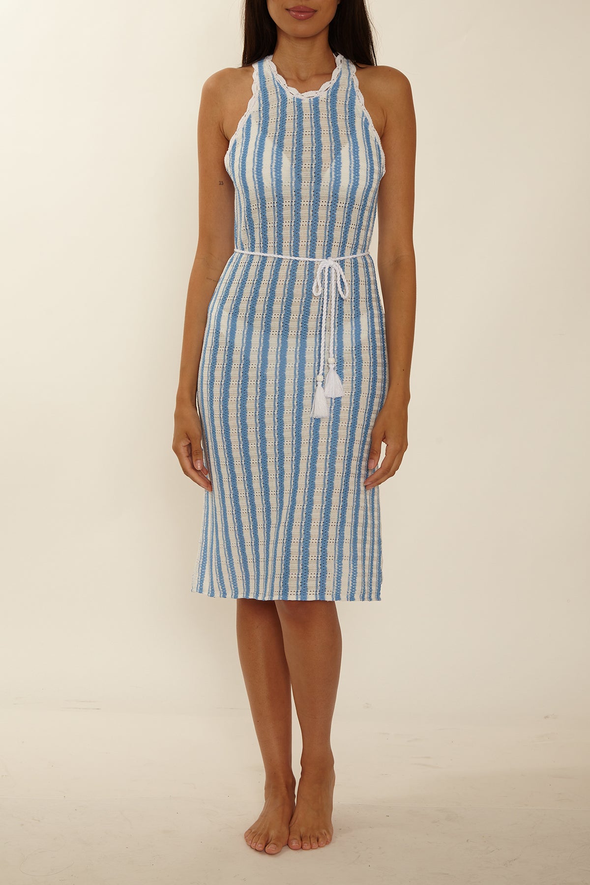 Becca Beachy Crochet Midi Dress
