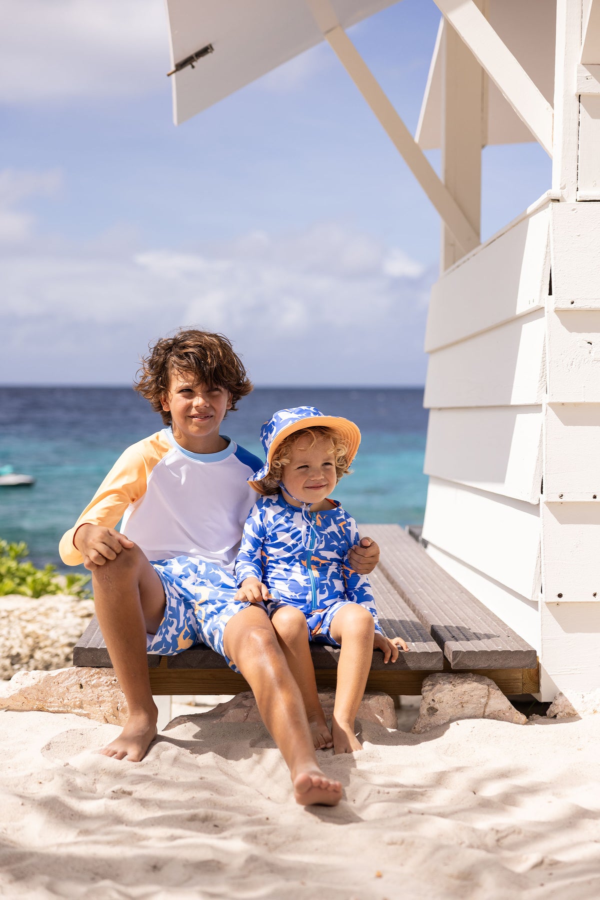 Snapper Rock Shark Squad Boy Sunsuit