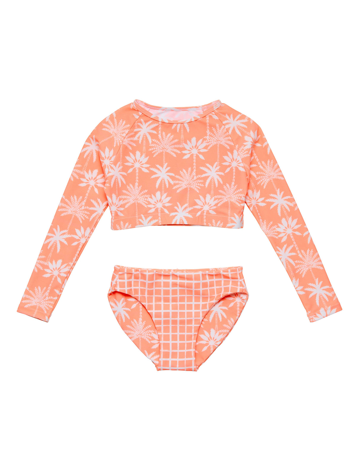 Snapper Rock Cali Palms Recycled Crop Rash Set