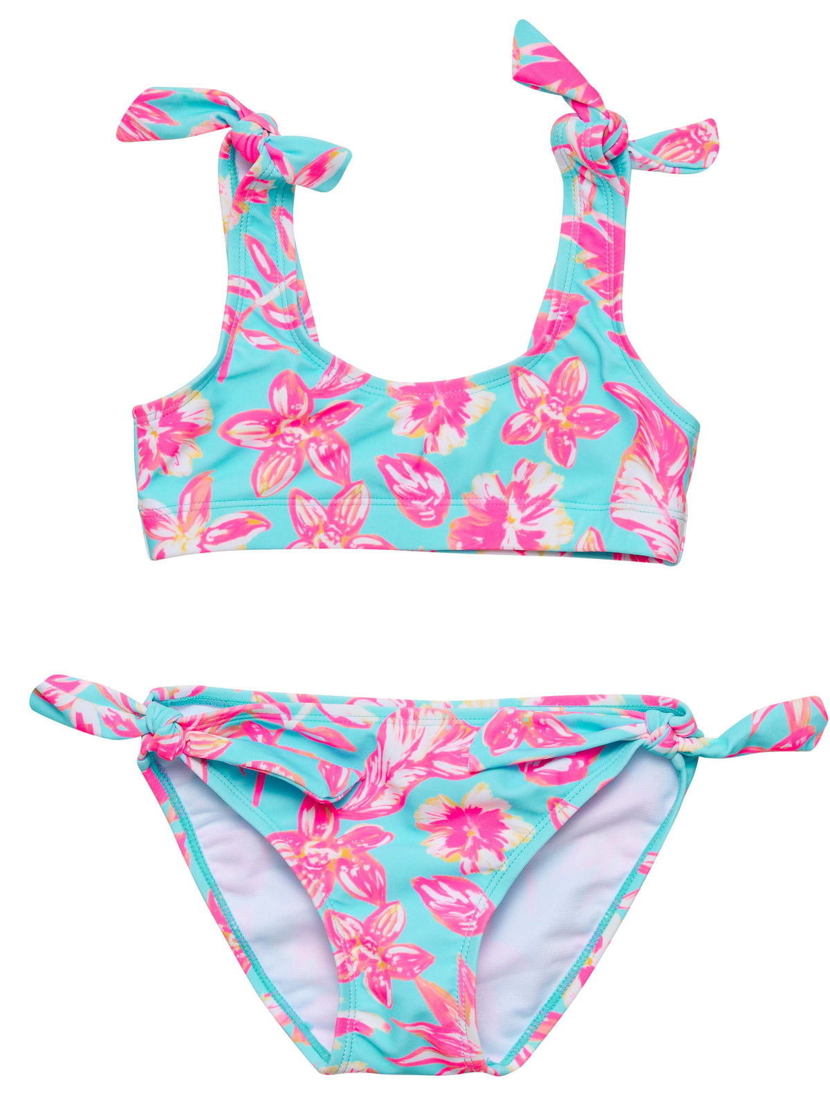 Snapper Rock Tropical Glow Crop Bikini Set